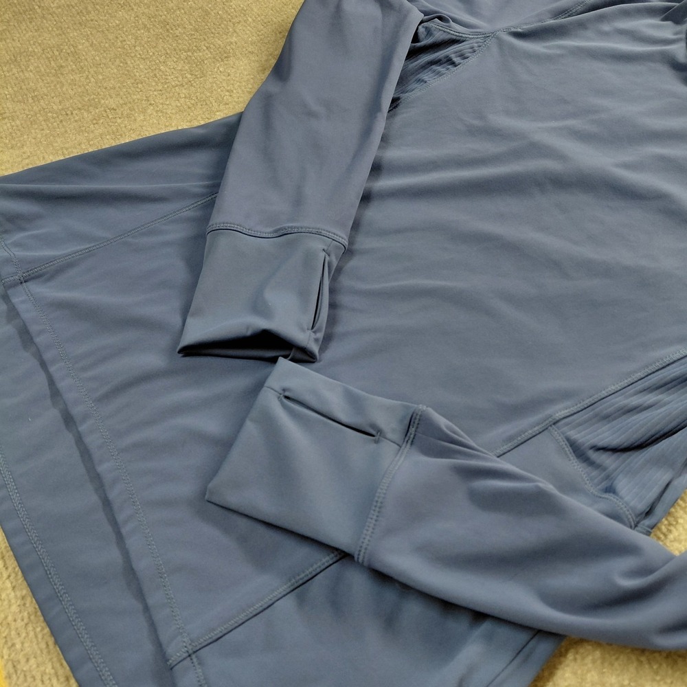Spyder Active Women M Blue Long Sleeve Base Layer Top Crewneck Solid Nylon Soft - Picture 2 of 11